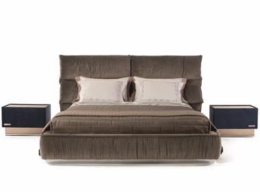 PALAU - Fabric double bed with upholstered headboard by Visionnaire
