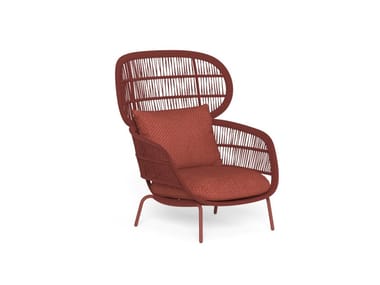 PANAMA - Rope garden armchair with fabric cushions by Talenti