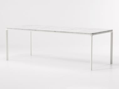 PARK LIFE - Rectangular marble garden table by Kettal