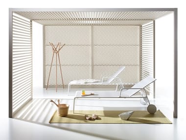 PAVILION L - Freestanding aluminium pergola by Kettal