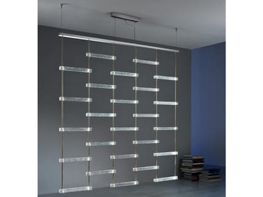 PIOLA - Glass pendant lamp / room divider by Italamp