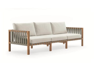 MISTRAL - 3 seater teak garden sofa by RODA