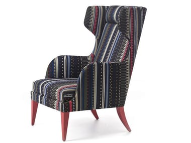 ONDA 08 / 108 / 18 / 118 - Wing fabric armchair by Very Wood