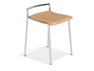 FENIKS BARSTOOL - Low wooden stool by Casala