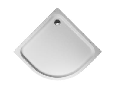 D-CODE - Corner acrylic shower tray by Duravit
