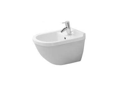 STARCK 3 - Compact wall-hung ceramic bidet by Duravit