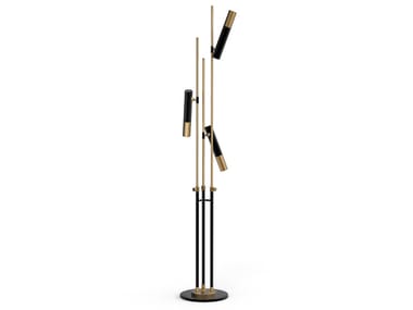 IKE - Brass floor lamp by Delightfull