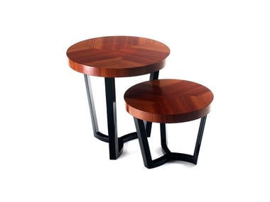 SULIVAN - Round rosewood side table by Boca do Lobo