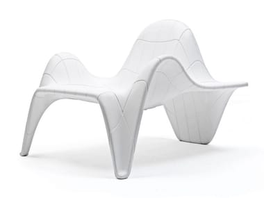 F3 - Sectional modular garden armchair with footstool by Vondom
