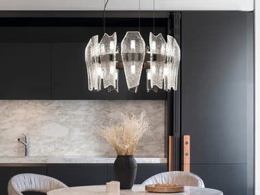 PUNK - Venetian crystal pendant lamp by Barovier&Toso