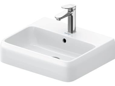 QATEGO - Console rectangular washbasin with overflow by Duravit