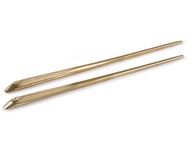 QUASAR - Set of 2 brass chopsticks (Request Info)