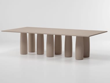 IL COLONNATO - Rectangular Minera stone table by Kettal