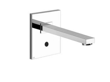 RETTANGOLO - Wall-mounted electronic brass washbasin tap by Gessi