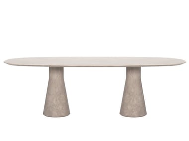 REVERSE CONFERENCE - Oval polyethylene meeting table by Andreu World