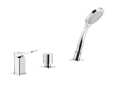 RILIEVO - 3 hole brass bathtub mixer with diverter by Gessi