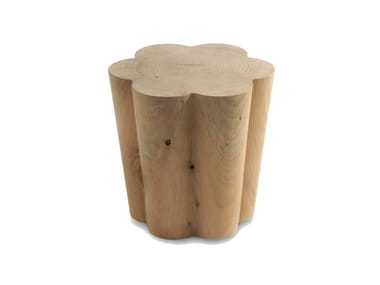 ROCCO - Low solid cedar wood stool by Riva 1920
