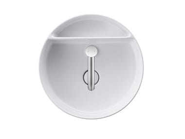 BENTO STARCK BOX - Countertop round DuraCeram® washbasin by Duravit