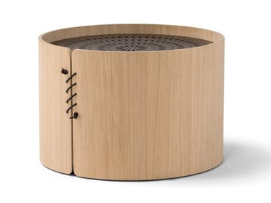 SETACCI - Tanned leather coffee table by Amura