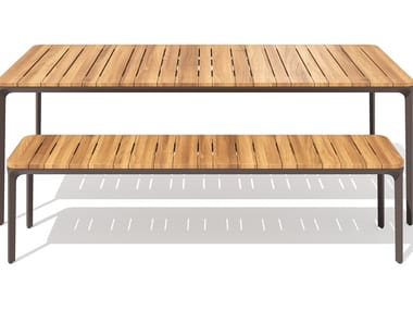 SLIM - Wooden garden bench by Sovet Italia