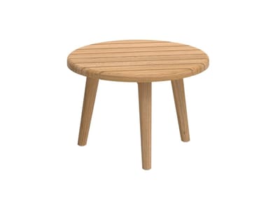 STYLETTO - Round teak garden side table by Royal Botania