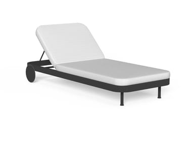 SLAM/ROPE - Stackable fabric sun lounger with castors by Talenti