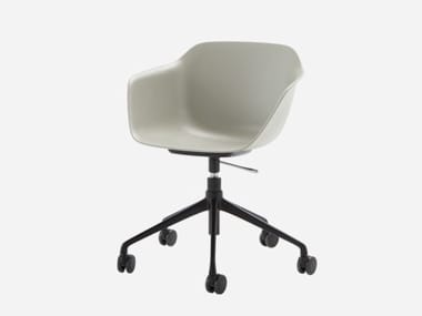 TAIA - Polypropylene office chair with castors with 5-Spoke base by Inclass