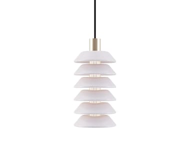 TERMINAL - LED glazed ceramic pendant lamp by Paolo Castelli