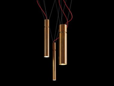 TUBULAR - LED brass pendant lamp by Henge