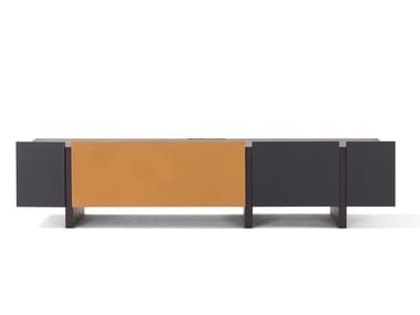SISTEMA PARERE 2 - TV cabinet with flap doors by Amura