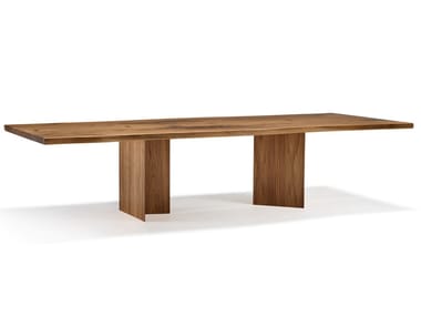 VERO - BOOMERANG - Rectangular solid wood table by Arte Brotto