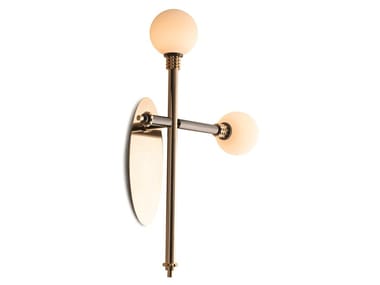 ALPHA - Brass wall light with fixed arm by Visionnaire