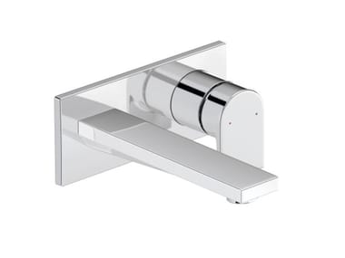 TULUM - 2 hole wall-mounted washbasin mixer with plate by Duravit