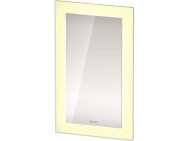 WHITE TULIP SENSOR - Wall-mounted bathroom mirror with integrated lighting by Duravit