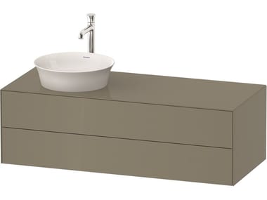 WHITE TULIP WT4987 - Single wall-mounted wooden vanity unit with drawers by Duravit