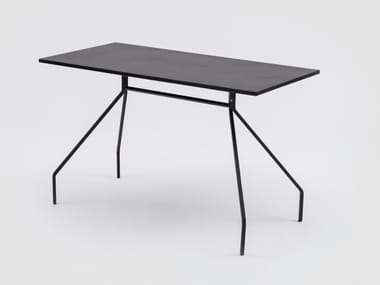 X&Y - Rectangular painted metal table by Danese Milano