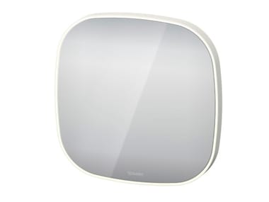 ZENCHA - Wall-mounted bathroom mirror with integrated lighting by Duravit