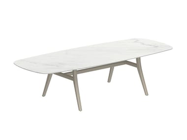 ZIDIZ - Rectangular ceramic garden table by Royal Botania